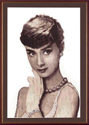 Вышивка ЗГ-001 Одри Хепберн