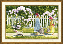 Вышивка ЧМ-014 Цветочная тропинка Вышивка ЧМ-014 Цветочная тропинка