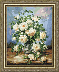 Вышивка ЛЦ-043 Букет белых роз