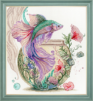 Вышивка АК-019 Акварельная рыбка